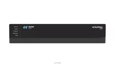 WORK PRO SYNTHEA 2125  profesjonalny 2-kanałowy wzmacniacz instalacyjny Class-D o mocy 2 × 125 W przy 4 Ω