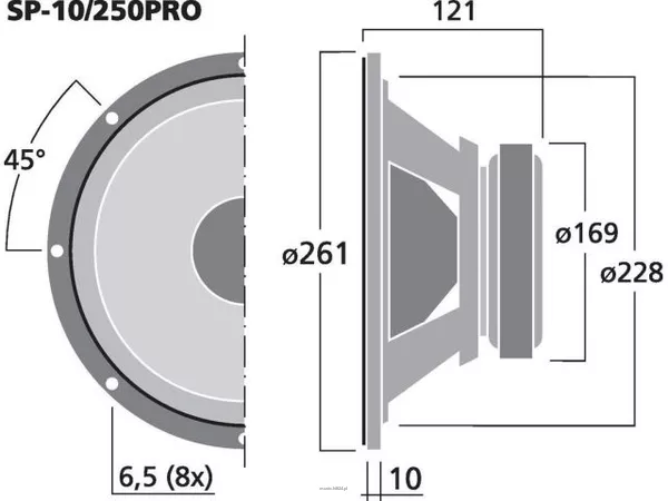 Monacor SP-10/250PRO - 2