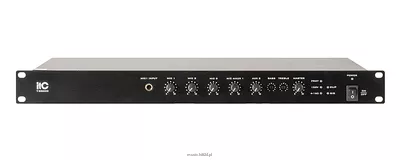 ITC T-B650D Wzmacniacz miksujący 19". Klasa D. 650W, 4Ω, 100V
