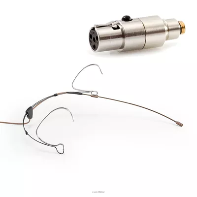DPA 6066-OC-R-C10 - 6066 CORE Omni Headset Mic, Brown, TA4F Mini-XLR