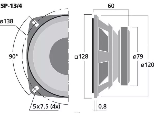 Monacor SP-13/4 - 2