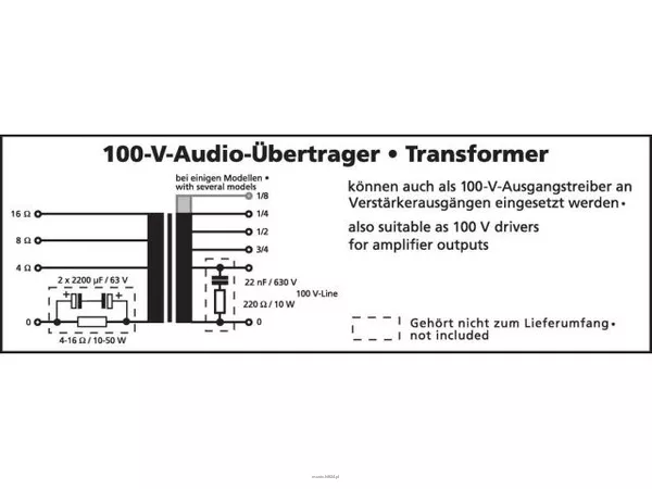 Monacor TR-1025LC - 2