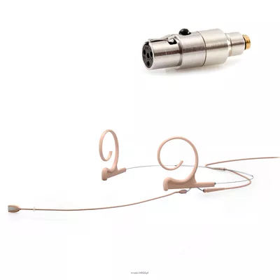 DPA 4166-OC-F-F10-LH - 4166 CORE Omni Flex Headset Mic, 110 mm Boom, Beige, TA4F Mini-XLR
