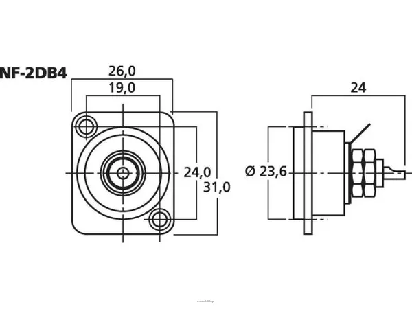 Monacor NF-2DB4 - 2