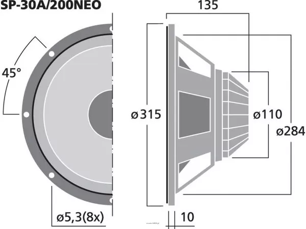 Monacor SP-30/200NEO - 2