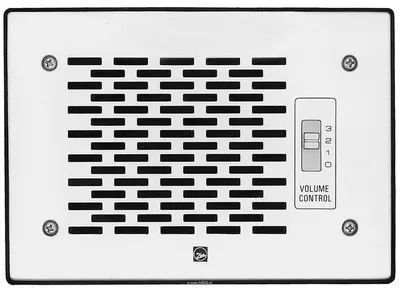 TOA PC-391T Płaski głośnik 3W do montażu podtynkowego z panelem ze stali nierdzewnej;  efektywność 87 dB SPL, pasmo  150Hz - 18kHz, regulator