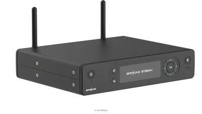 SPOTTUNE STREAM centralny nadajnik w systemie Spottune. Odtwarza dźwięk z wejść AUX, USB, mikrofonu i wejścia sterowanego w chmurze