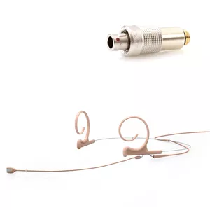 DPA 4188-DC-F-F03-LH - 4188 CORE Directional Flex Headset Mic, 120 mm Boom, Beige, 3-pin LEMO