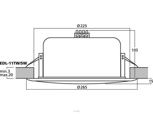 Monacor EDL-11TW/SW - 2