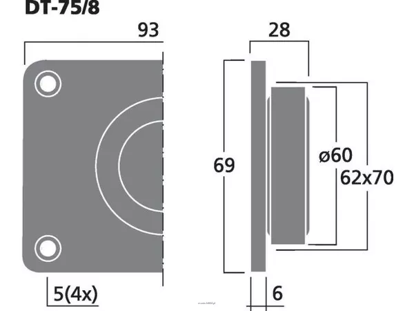 Monacor DT-75/8 - 3