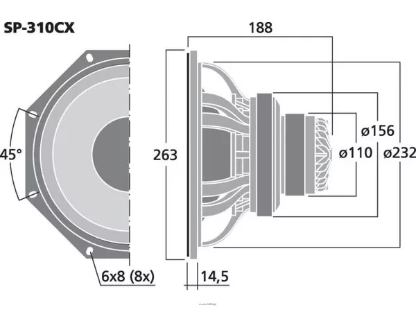 Monacor SP-310CX - 2