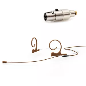 DPA 4266-OC-F-C10-LH - 4266 CORE Omni Flex Headset Mic, 110 mm Boom, Brown, TA4F Mini-XLR