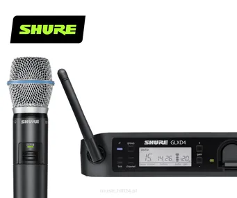 Shure GLXD24RE/SM58-Z2 Zestaw bezprzewodowy 2,4 GHz