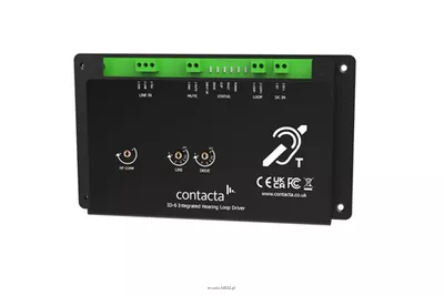CONTACTA ID-6  wzmacniacz pętli indukcyjnej z izolowanym wejściem audio i napięciem wyjściowym do 15 V RMS