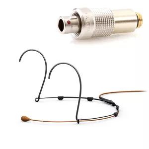 DPA 4066-OC-A-C03-LH-S - 4066 CORE Omni Headset Mic, Brown, 3-pin LEMO, Small