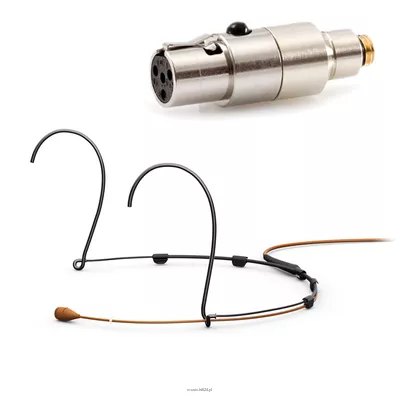 DPA 4066-OC-A-C10-LH - 4066 CORE Omni Headset Mic, Brown, TA4F Mini-XLR