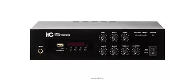 ITC T-B40 Wzmacniacz miksujący MP3/SD/USB, 40W, 4Ω, 100V