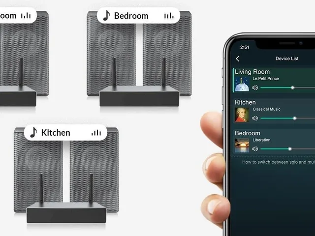 Wzmacniacz stereo WiFi i Bluetooth do systemów multi-room